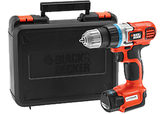 BLACK+DECKER EGBL108K-QW Ultra kompakt Li-Ion akkumulátoros fúrócsavarozó, kofferben, 10.8V