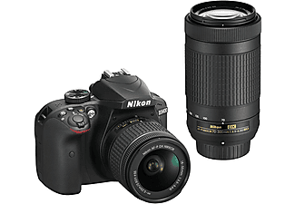 NIKON D3400 AF-P 18-55NON-VR+AF-P 70-300NON-VR DSLR Fotoğraf Makinesi