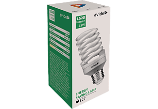 AVIDE AC27WW-25W Energiatakarékos Izzó Full Spirál 25W E27