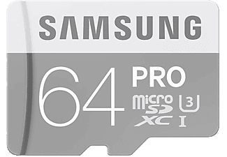 SAMSUNG 64GB PRO Class 10 U3 90 MB/sn microSD Kart MG64EA/EU