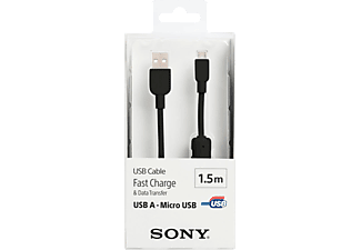 SONY CP-AB150B 1.5 m Micro USB Data ve Şarj Kablosu Siyah