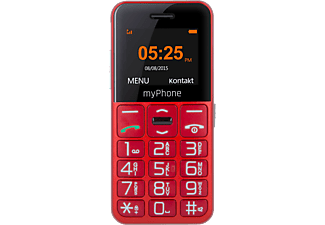 MYPHONE HALO EASY nyomógombos kártyafüggetlen mobiltelefon piros
