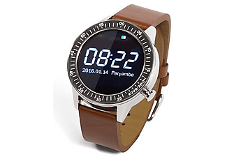 POLY RW-R Smart Watch Digital/Analog Akıllı Saat Kahverengi