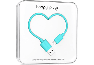HAPPY PLUGS Micro USB To USB Şarj/Senkronizasyon Kablosu 2 m Turquoi
