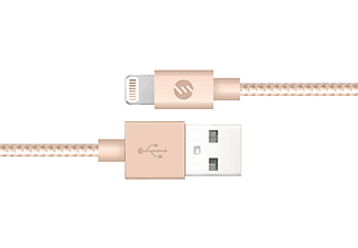 S-LINK Swapp IP-SW5 1 m Lisanslı Lightning Metal Gold 2A Data + Şarj Kablosu