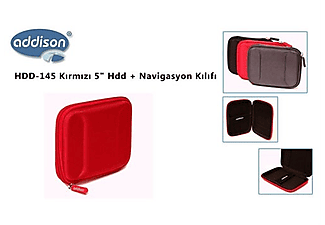 ADDISON Hdd-145 Kırmızı 5 Hdd + Navigasyon Kılıfı