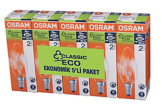 OSRAM 64542 Eco B 5'Li Paket Mum Lamba