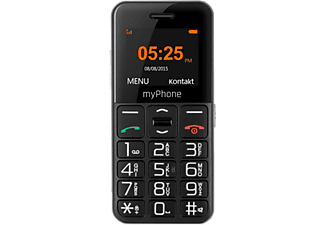 MYPHONE Halo Easy fekete nyomógombos kártyafüggetlen mobiltelefon