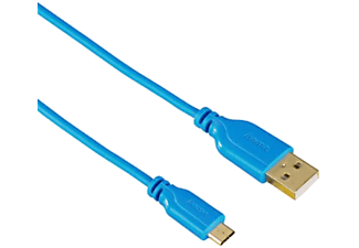 HAMA Micro USB kék adatkábel 0,75m (135701)