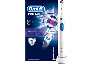 ORAL-B Pro600 3D White elektromos fogkefe fejjel