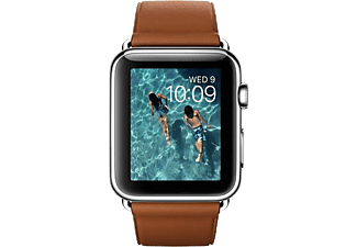 APPLE Smart Watch MLCL2TU/A 38mm Paslanmaz Çelik Kasa ve Klasik Tokalı Klasik Kahve Kayış