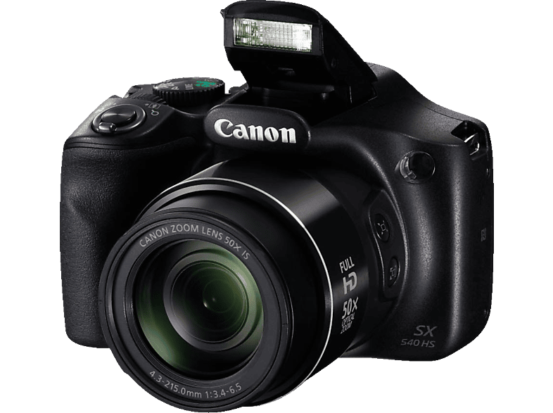 CANON Powershot SX540 HS Bridgekamera, 20.3 Megapixel, 50x opt. Zoom, Schwarz