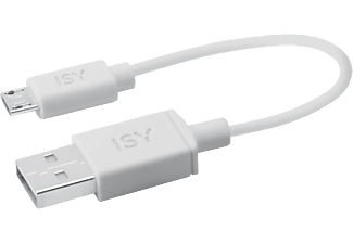 ISY IUC1003 micro USB to USB fehér kábel