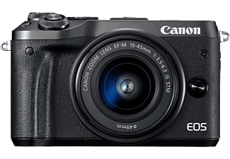 CANON EOS M6 + EF-M 15-45 mm fekete Kit