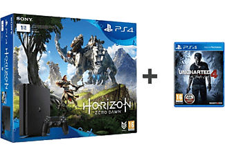 SONY Playstation 4 1 TB Slim Konsol + Horizon Zero Dawn + Uncharted 4