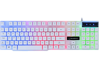 FRISBY FK-G500QU Gamemax 3 Renk Işıklı Klavye USB Beyaz