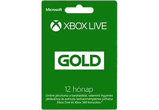 Xbox Live Gold előfizetés, 12 hónap