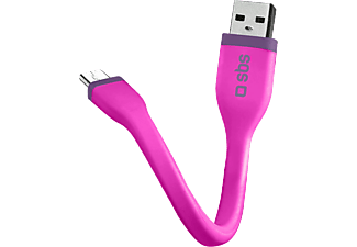 SBS TECABLEMICROSHFLATP Flat Micro USB Data ve Şarj Kablosu
