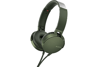 SONY MDR.XB550AP Mikrofonlu Kulak Üstü Kulaklık Yeşil