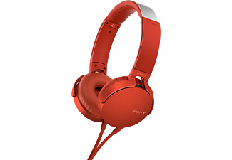 SONY MDR.XB550AP Mikrofonlu Kulak Üstü Kulaklık Kırmızı