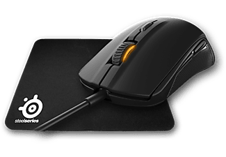 STEELSERIES Rival 100 Siyah Mouse + Qck Mini Mousepad