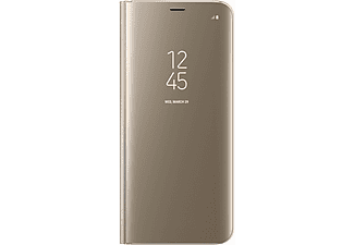 SAMSUNG EF-ZG955CFEGWW Clear View Telefon Kılıfı Gold