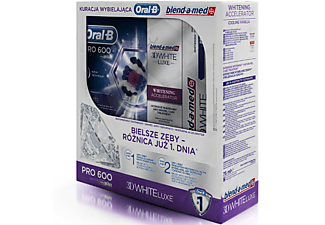 ORAL-B PRO 600 Whitening Fehérítő szett (Oral B Pro 600+ BAM Accelerator fehérítő emulzió + BAM fogkrém)