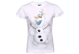 Jégvarázs - Olaf - lány rövid ujjú, fehér - 128- 134 - póló