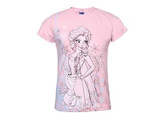 Jégvarázs - Elsa - lány rövid ujjú, rózsaszín - 116- 122 - póló