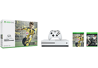 MICROSOFT Xbox One S 500 GB FIFA 17 Kod Gears Of War 4 Oyun Konsolu