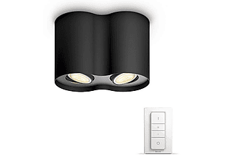 PHILIPS HUE Pillar Szpot lámpa, LED, fekete, 2x5,5W + fényerőszabályozó (56332/30/P7)