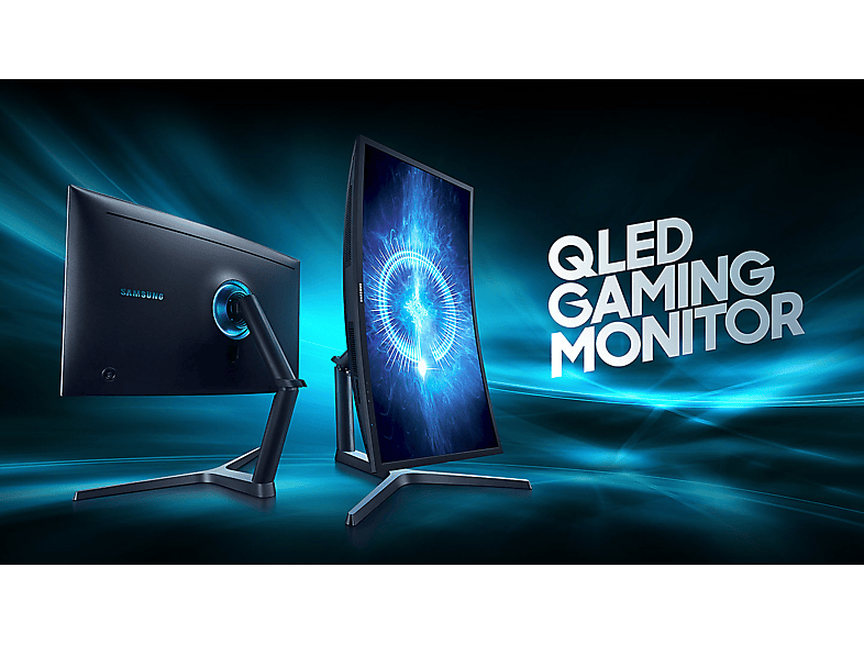 SAMSUNG C32HG70 31,5" ívelt gamer monitor 144Hz 1ms 2x HDMI, DisplayPort Quantum Dot technológiával