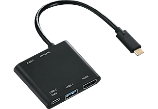 HAMA 135729 4In1 USB-C Multiport Adapter (2X USB 3.1, HDMI, USB-C)