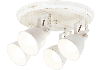 RÁBALUX 5969 Vivienne, indusztriális stílusú szpot lámpa E14 4x MAX 40W antik fehér
