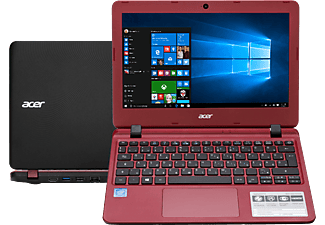 ACER Aspire ES1-132 piros notebook NX.GHKEU.003 (11,6"/Celeron/4GB/32GB/Windows 10) + 1 év MS Office 365