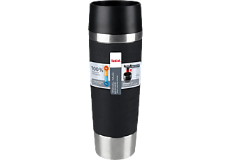 TEFAL K3081214 TRAVEL MUG 0.5L úti bögre, fekete/ezüst