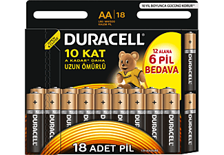 DURACELL Kalem Pil 18'li AA