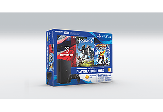 SONY Playstation 4 500GB E + HZD + DC + R&C + 3m PS Plus Oyun Konsolu