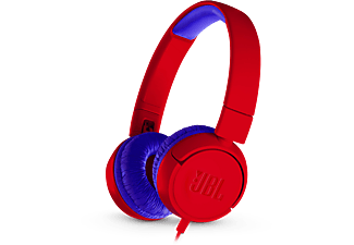 JBL JR300 vezetékes gyerek fejhallgató, piros