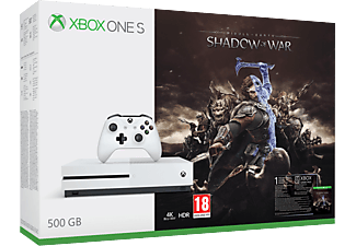 MICROSOFT Xbox One S 500GB + Shadow of War