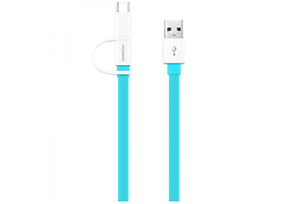 HUAWEI AP55S Mirco USB to USB C kék adatkábel