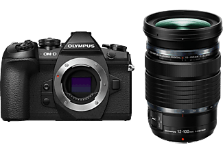 OLYMPUS OM-D E-M1 Mark II fekete + EZ-M12-100 Pro fekete Kit