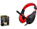 RAMPAGE SN R2 Oyuncu Mikrofonlu Kulaklık Siyah/Kırmızı