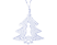 EMOS ZY1973 Karácsonyi fényfüzér, fém, fenyő 3×AA, melegfehér időzítővel