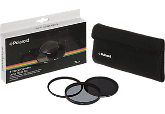 POLAROID szűrőszett (UV, CPL, ND8) + 4 db-os szűrőtok 55 mm