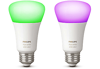 PHILIPS HUE White and Color Ambiance izzó E27, 2 db, színes