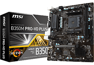 MSI B350M PRO-VD PLUS AM4 DDR4 3200 (OC) DVI VGA GLAN SATA 6GB/S USB3.1 mATX Anakart