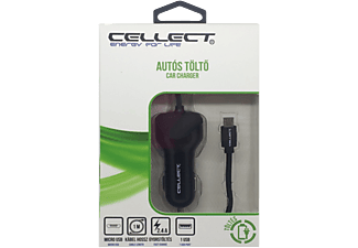 CELLECT Autós töltő micro USB kábellel