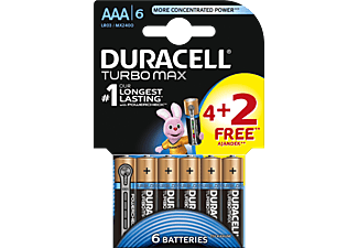 DURACELL TURBO MAX 4+2DB AAA ELEM-DL