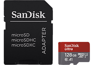 SANDISK MicroSDXC ultra 128GB Android kártya + adapter (173449)